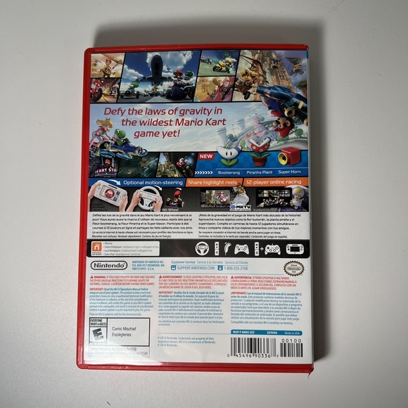 Wii U - Mario Kart 8 Red Box in box with game, box & manual - Picture 3 of 3